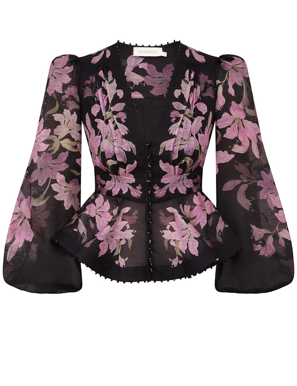 Zimmermann Dawning V-Neck Beaded Blouse Zimmermann dress