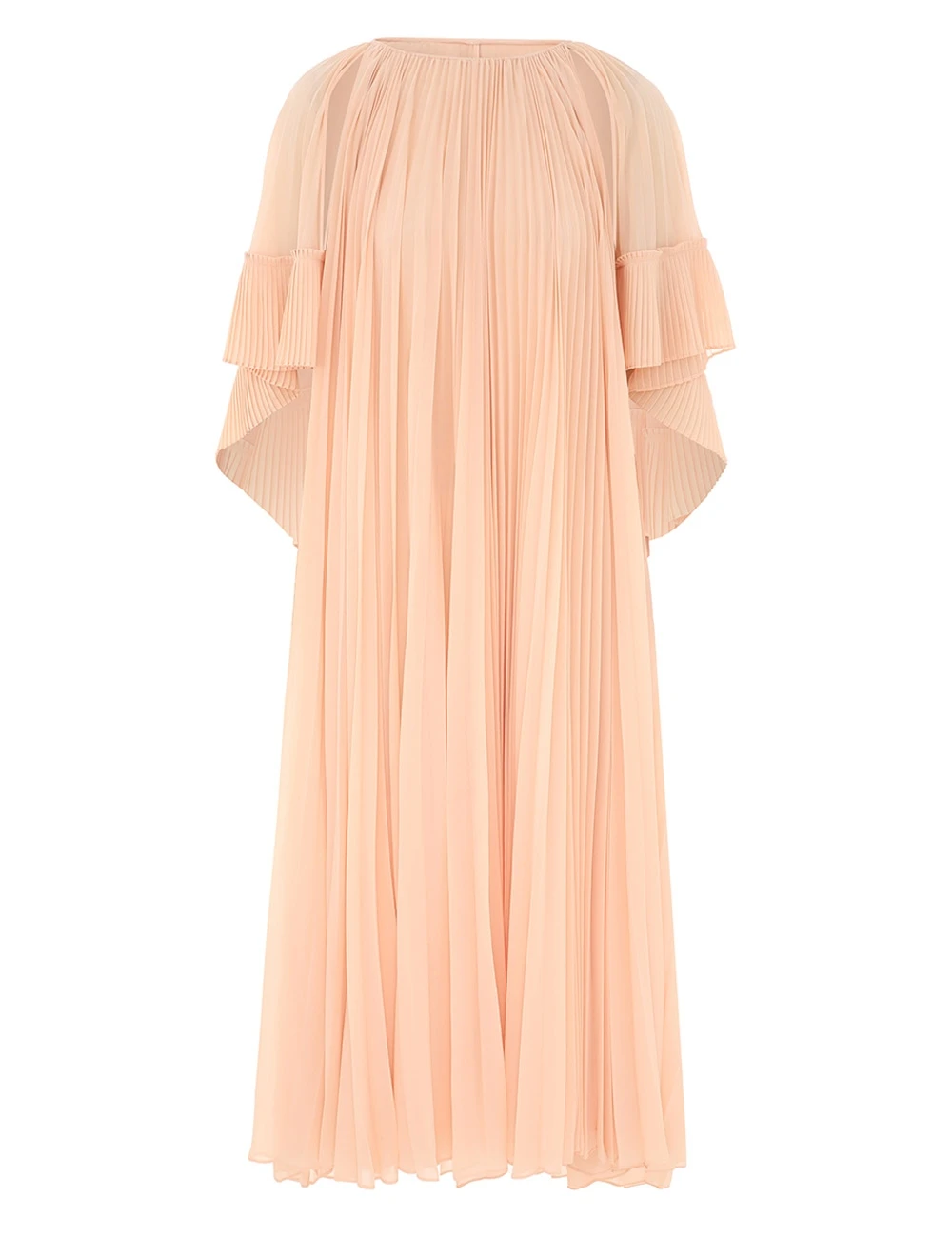 Zimmermann Illuminate Pleated Cape Maxi Zimmermann dress