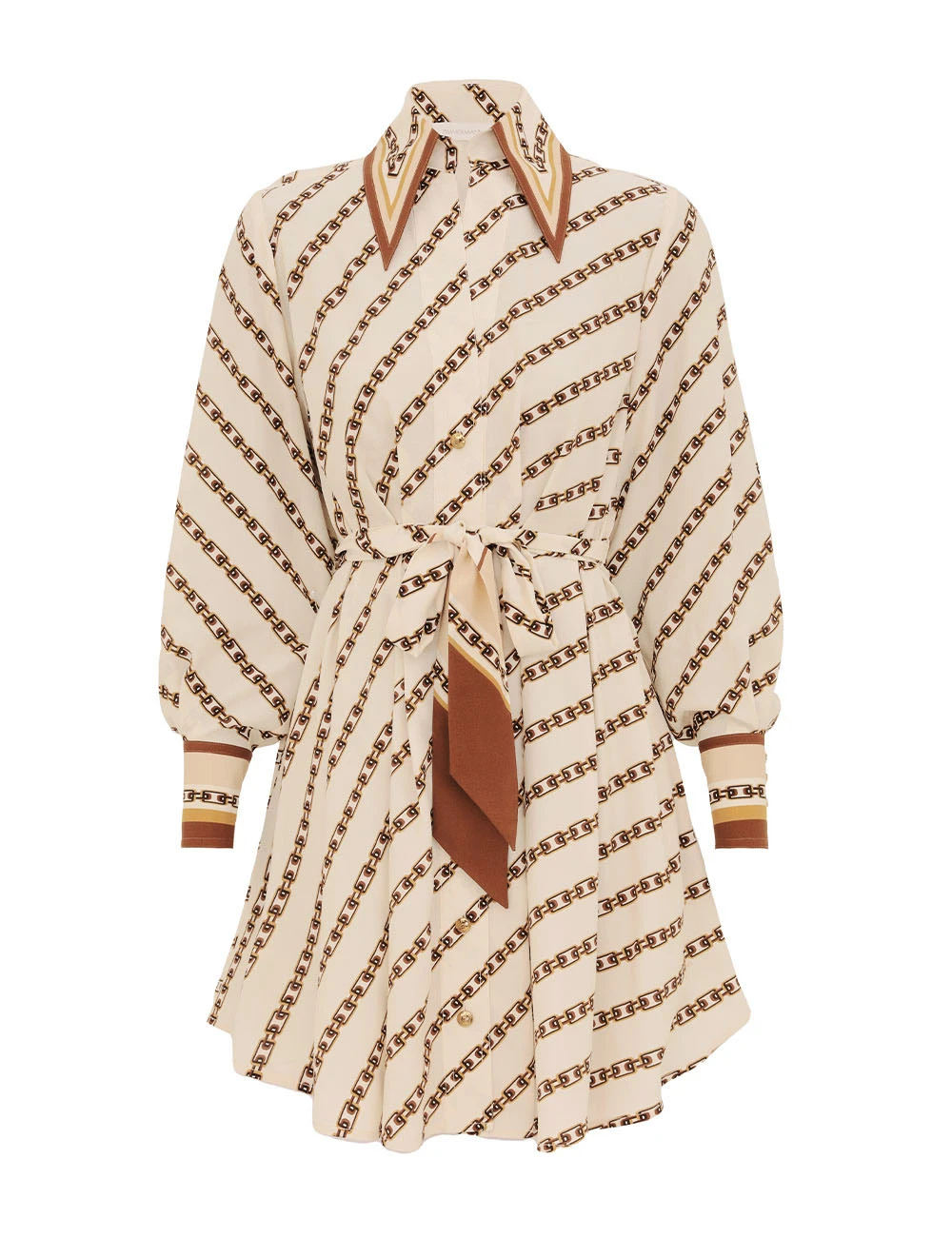 Zimmermann Tuck Mini Shirt Dress Zimmermann dress