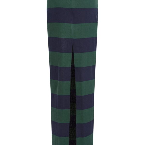 Awake Mode Pencil Skirt With Cut Out Emerald Green Navy, view 9