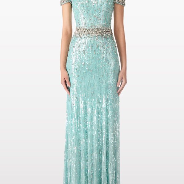 Jenny Packham Celeste Blue Gown, view 2