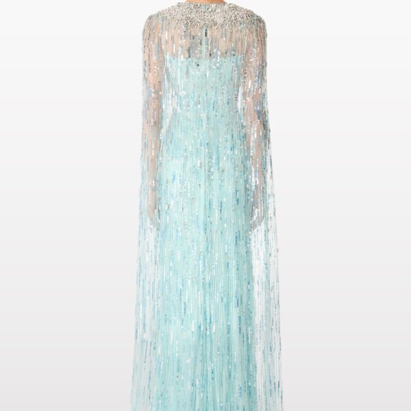 Jenny Packham Cleo Crush Blue Gown, view 3