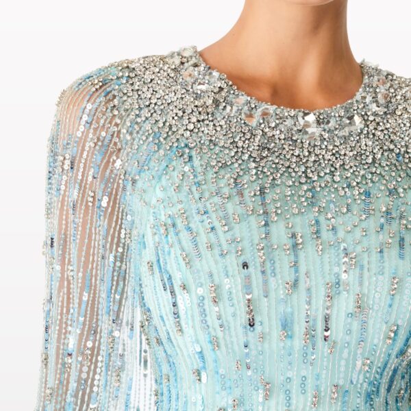 Jenny Packham Cleo Crush Blue Gown, view 4