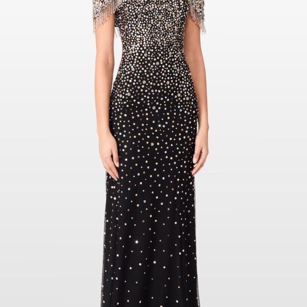 Jenny Packham Esna Black Gown, view 2