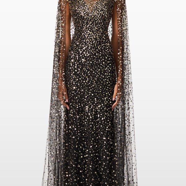 Jenny Packham Roman Black Gown, view 2