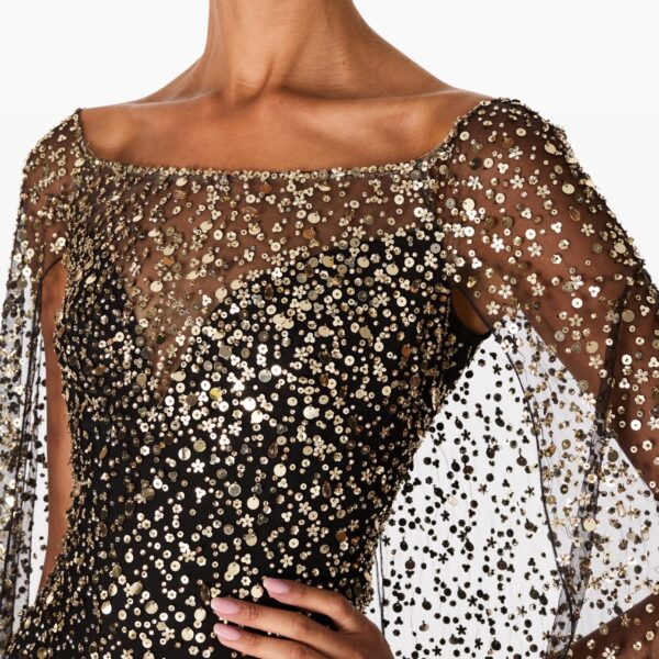 Jenny Packham Roman Black Gown, view 4