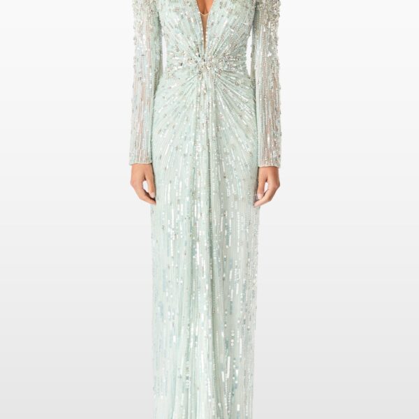 Jenny Packham Tana Blue Gown, view 2