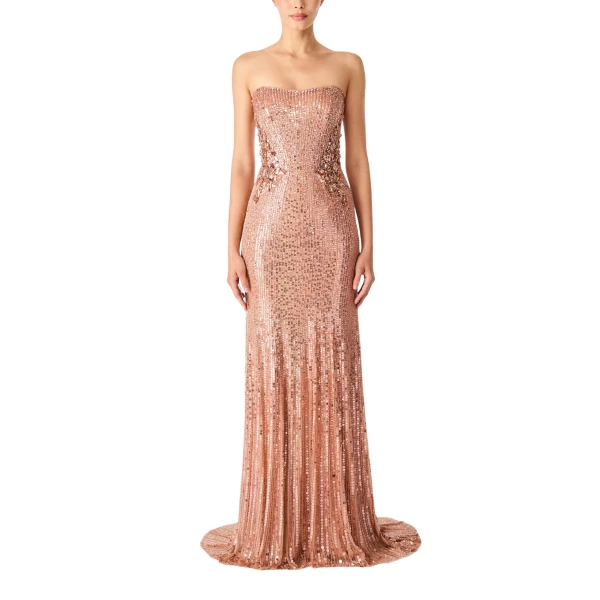 Jenny Packham Topaz Rose Gold Gown, view 2