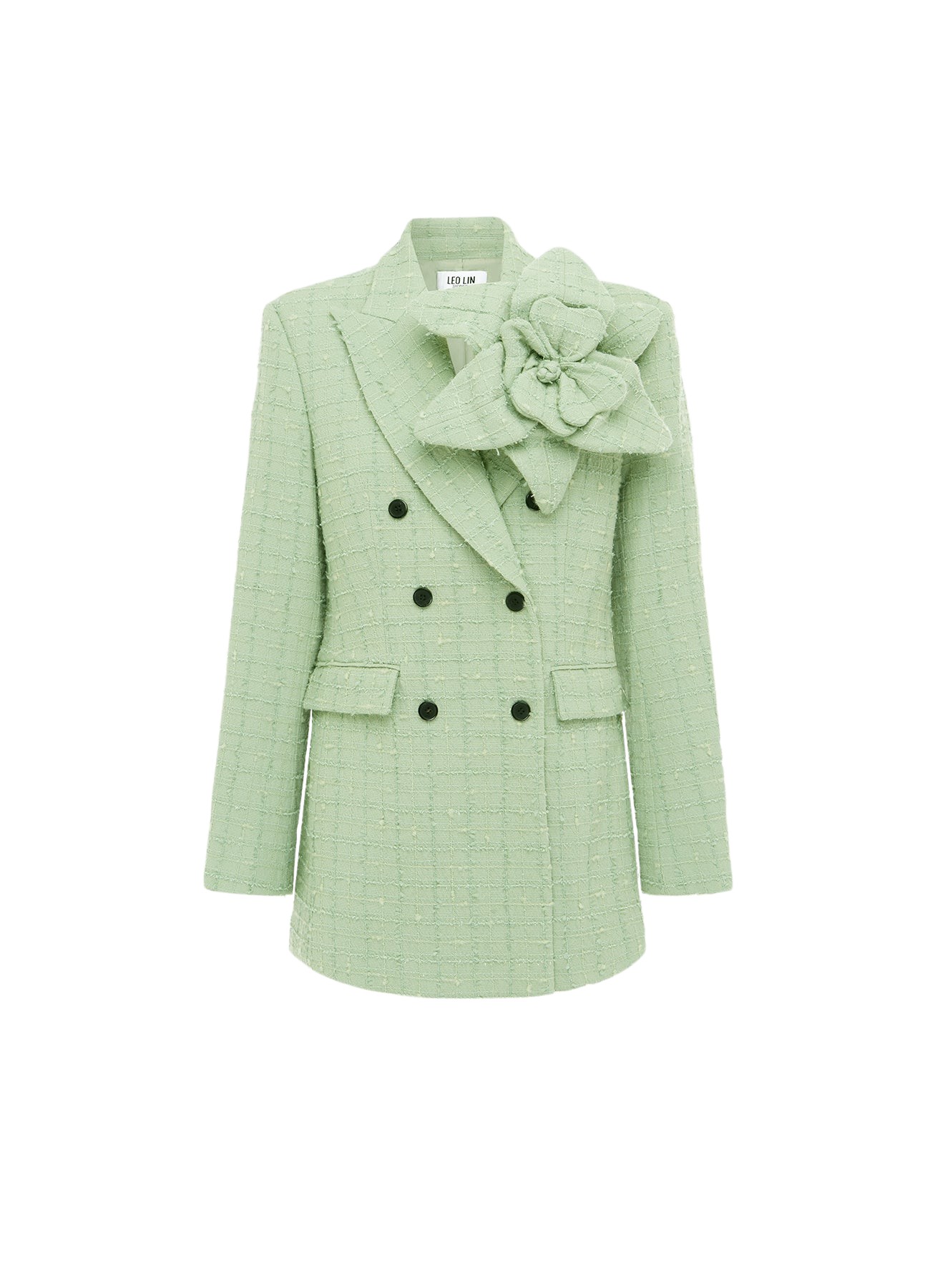 Leo Lin Jazlyn Tweed Blazer – Sorbet Yellow