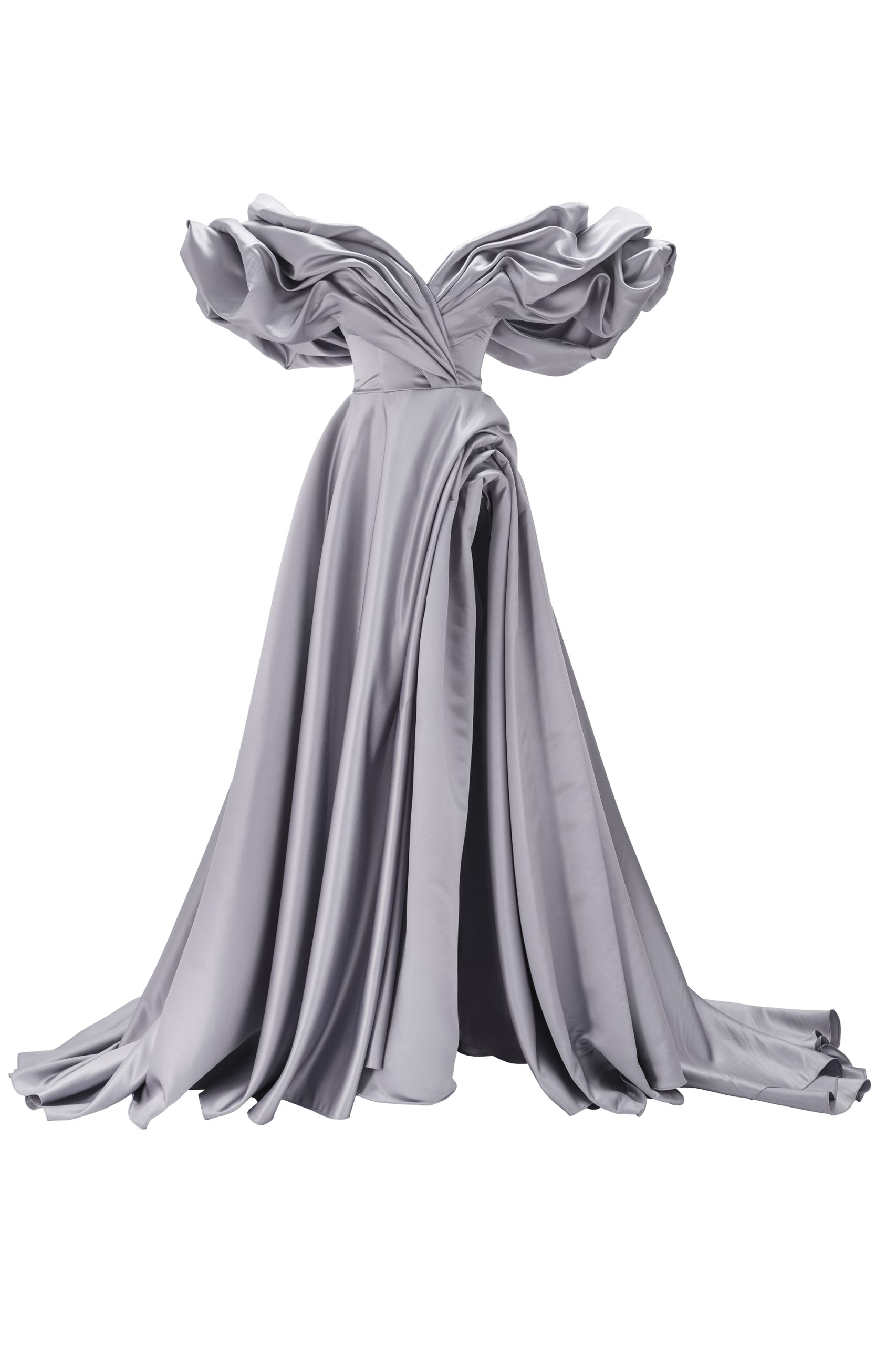Monetre Volume sculpted dress in grey