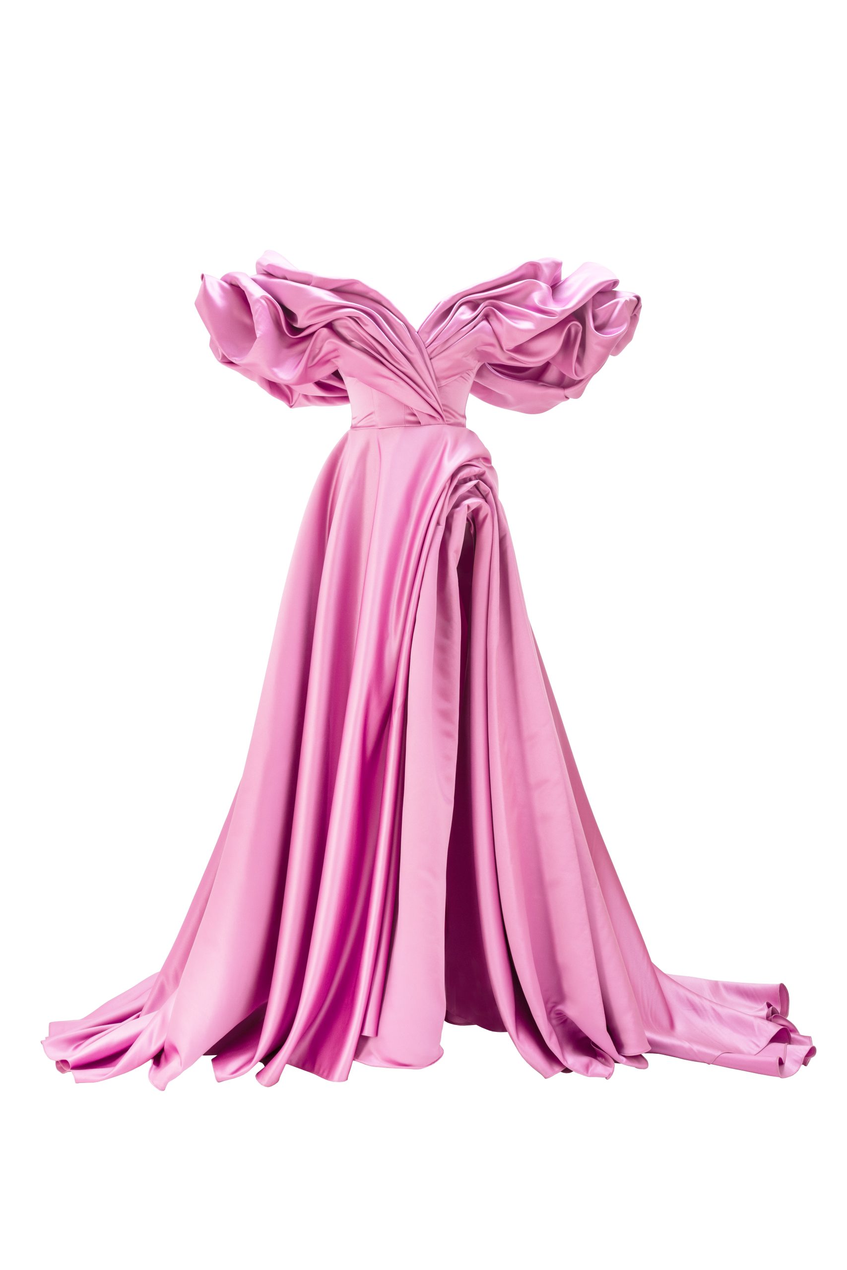 Monetre Volume sculpted dress in pink