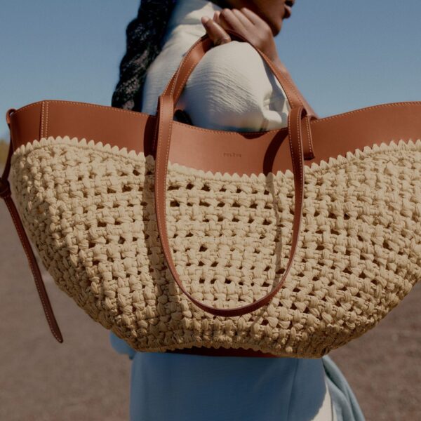 Polene Cyme Edition Raffia Bag, view 2