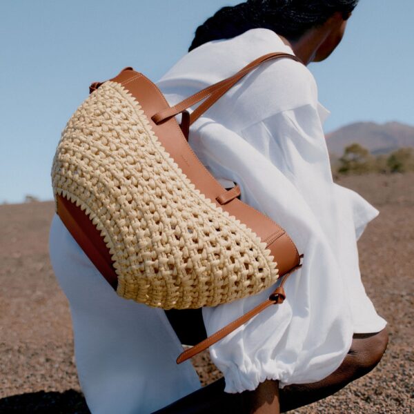 Polene Cyme Mini Edition Raffia Bag, view 2