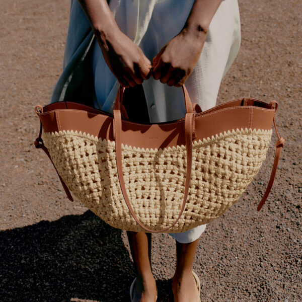Polene Cyme Edition Raffia Bag, view 3