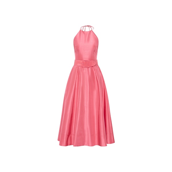 Rebecca Vallance Maple Halter Midi Dress