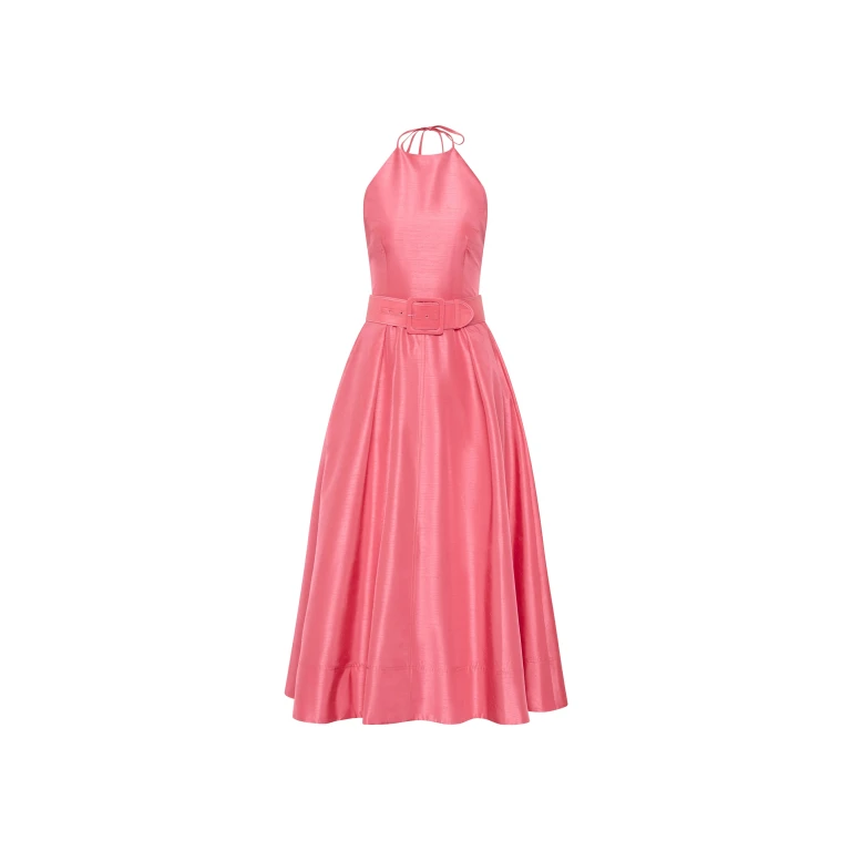 Rebecca Vallance Maple Halter Midi Dress
