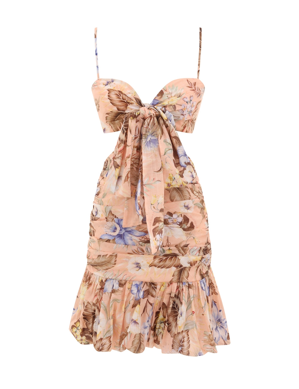 Zimmermann Coco Bow Front Mini Dress