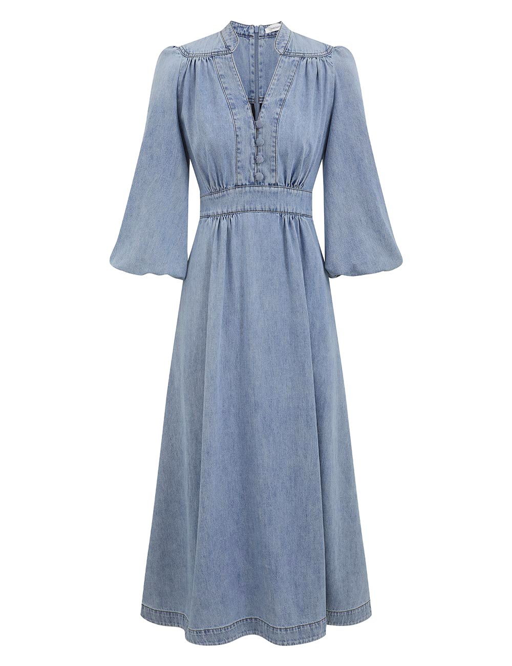 Zimmermann Lucky Denim Midi Dress