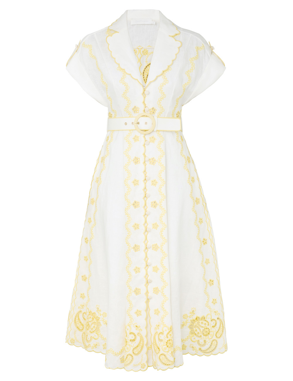 Zimmermann Lucky Embroidered Midi Dress