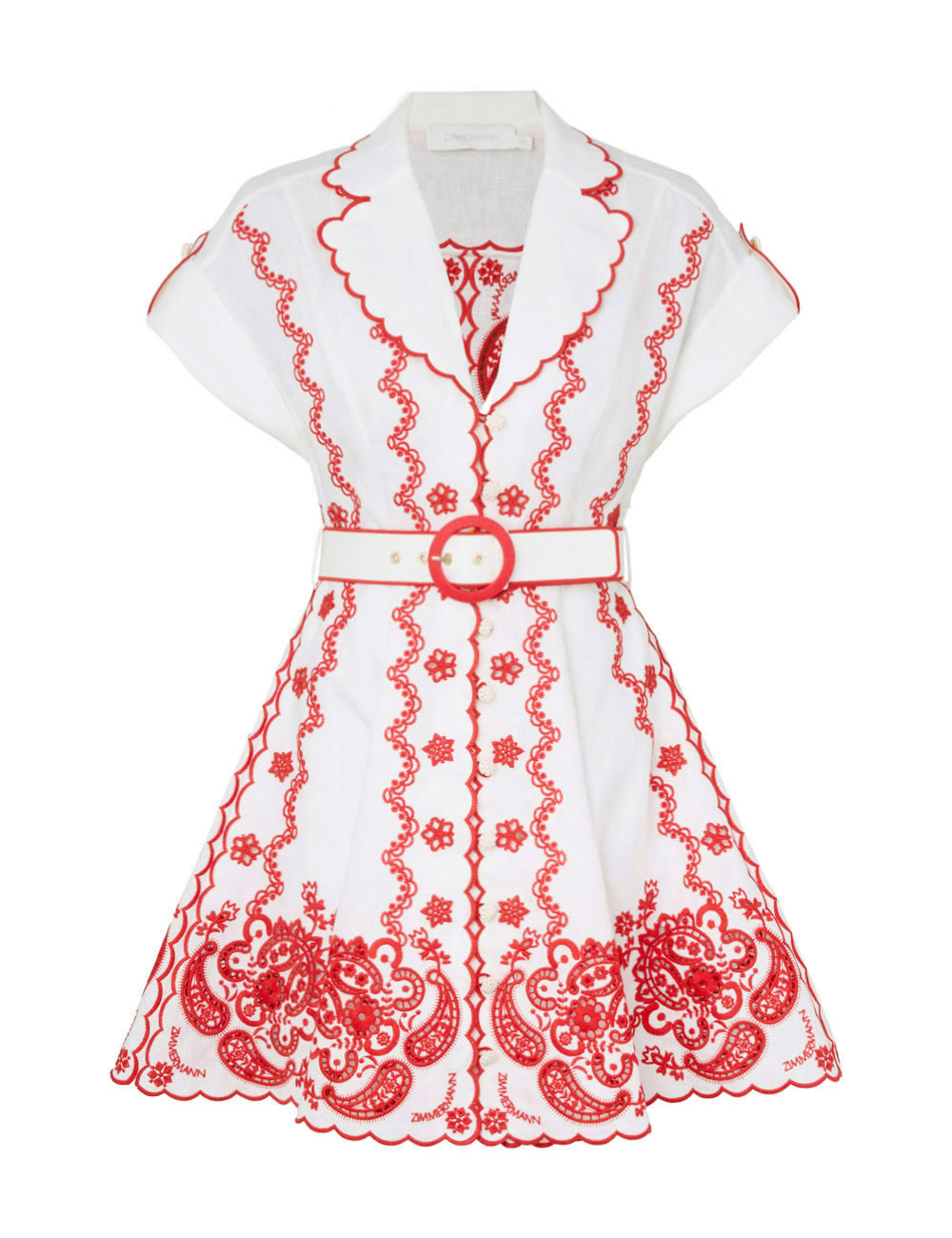Zimmermann Lucky Embroidered Mini Dress