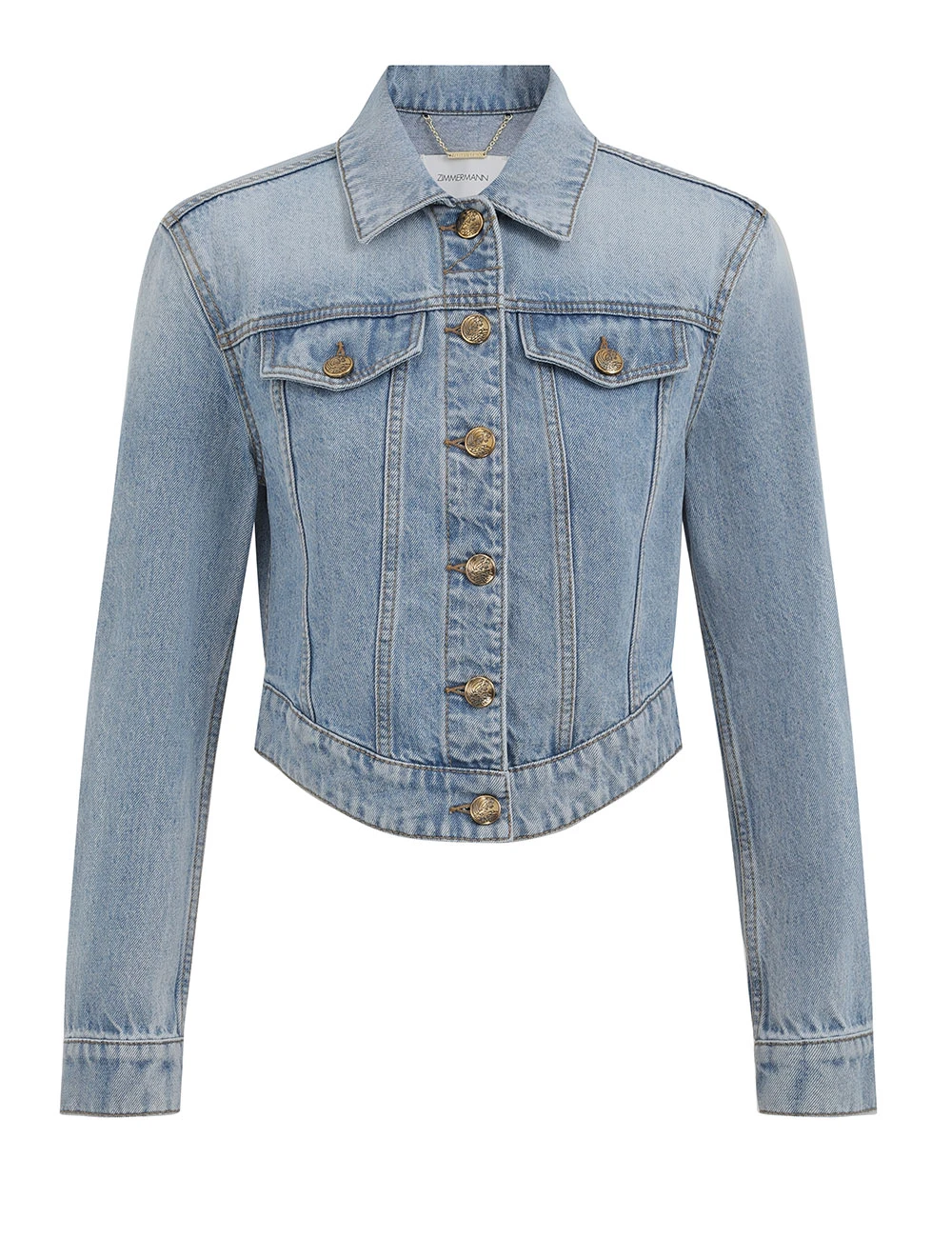 Zimmermann Lucky Fitted Denim Jacket Zimmermann dress