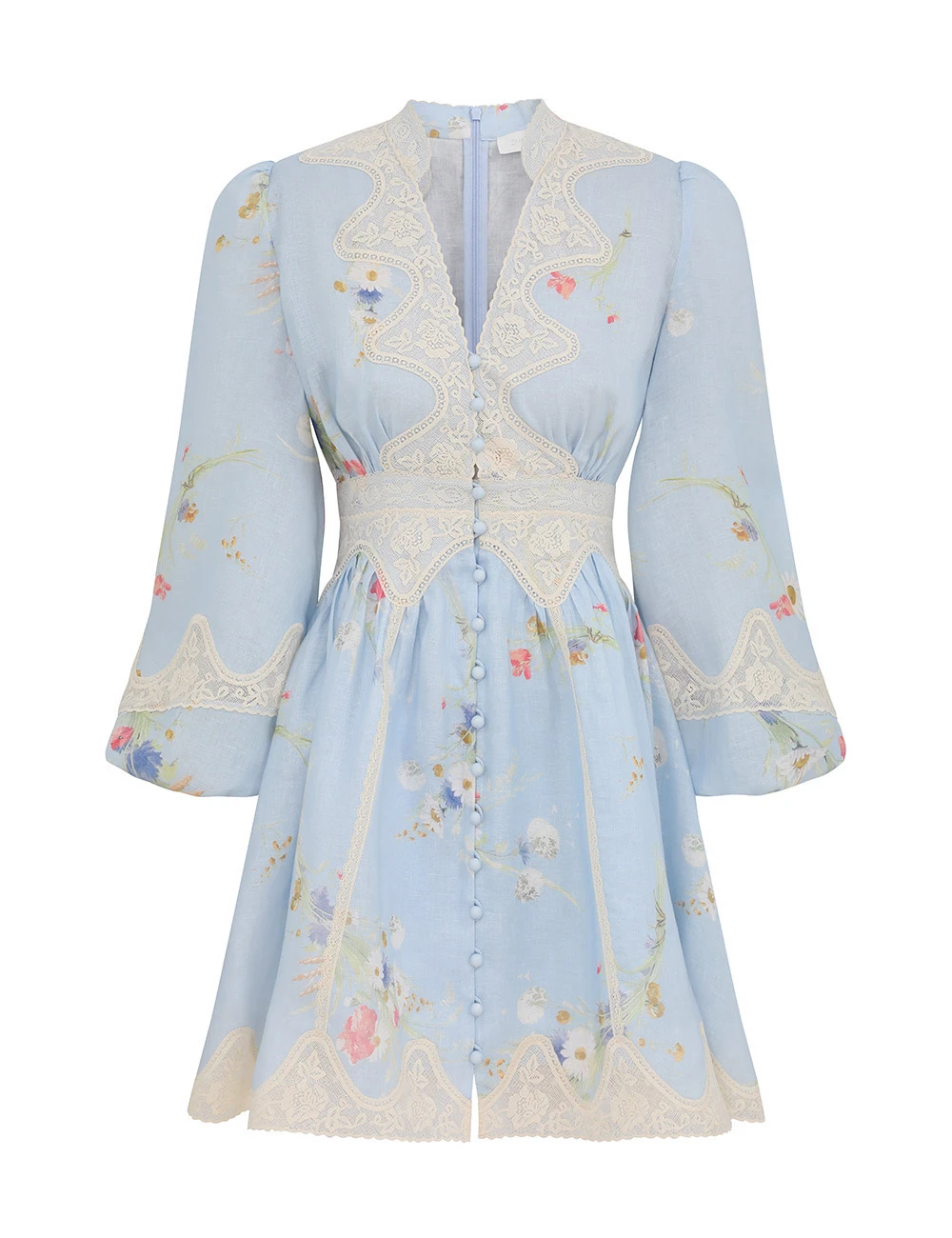 Zimmermann Lucky Lace Plunge Mini Dress Zimmermann dress
