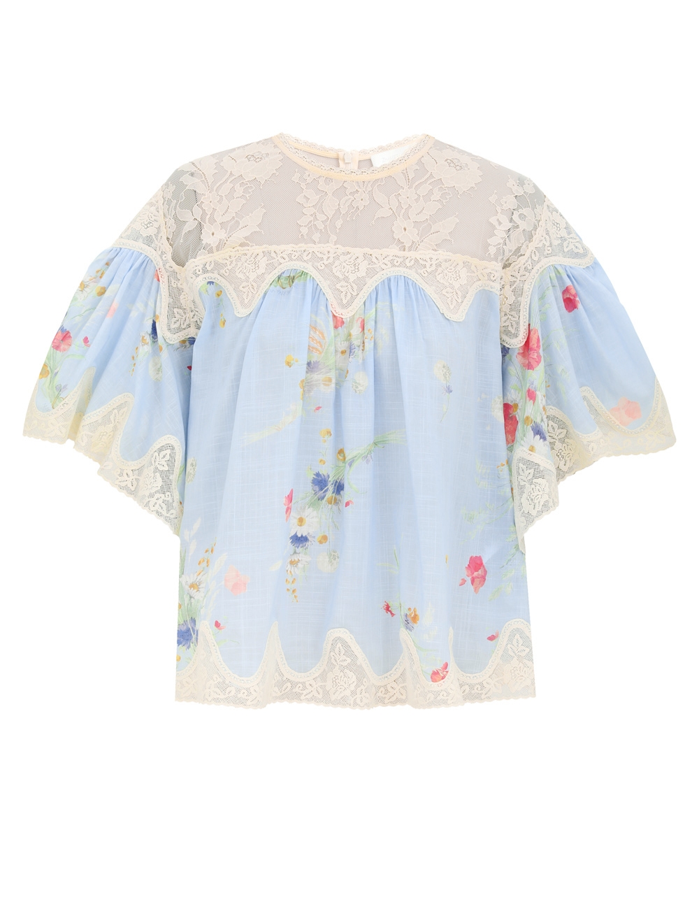 Zimmermann Lucky Lace Trim Blouse