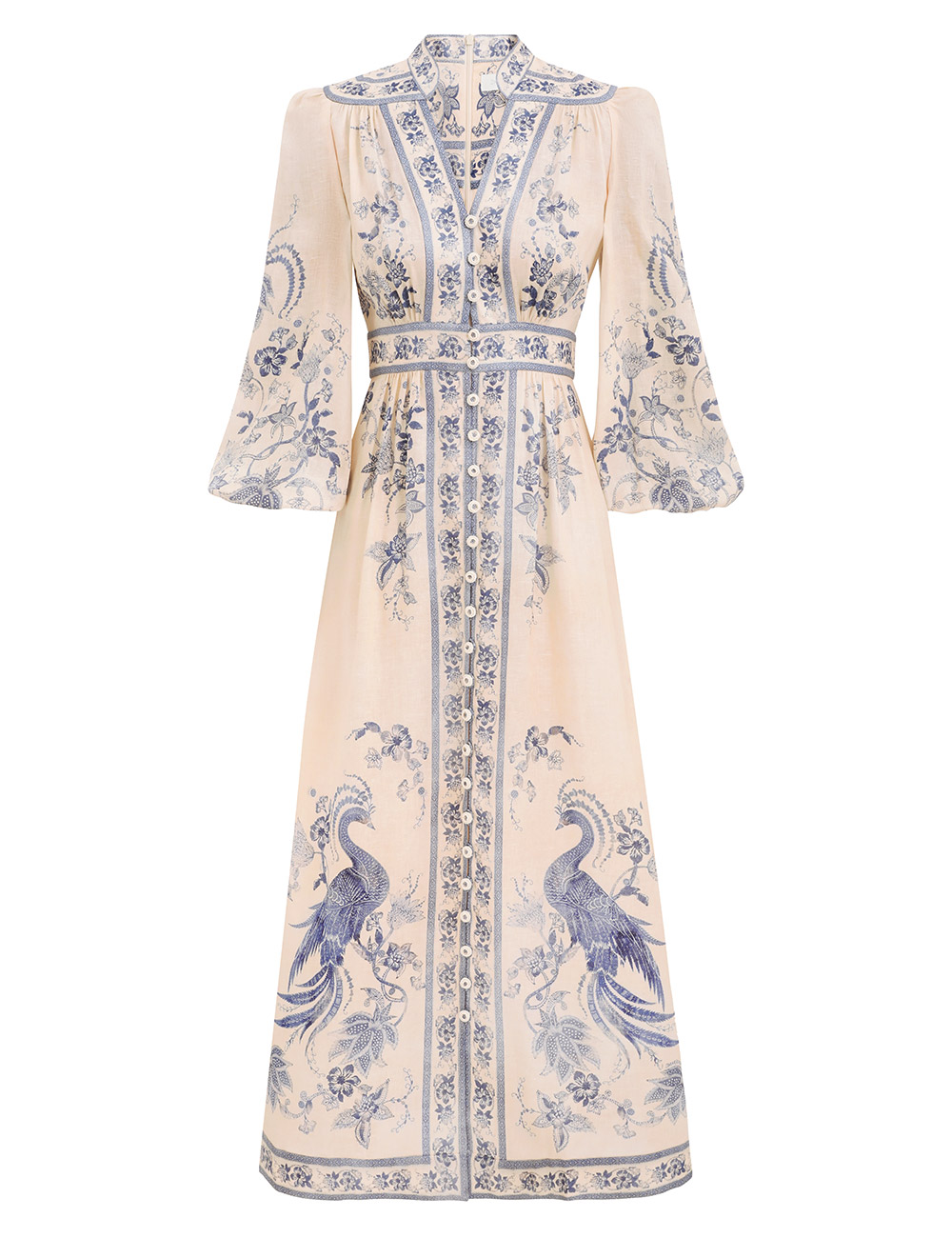 Zimmermann Lucky Plunge Midi Dress