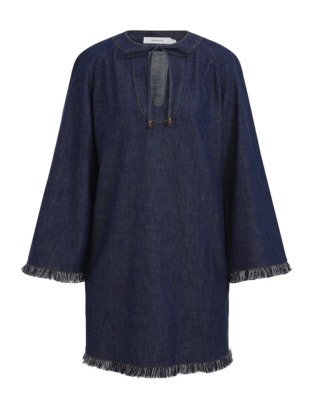 Zimmermann Rhiannon Fringe Denim Mini Zimmermann dress