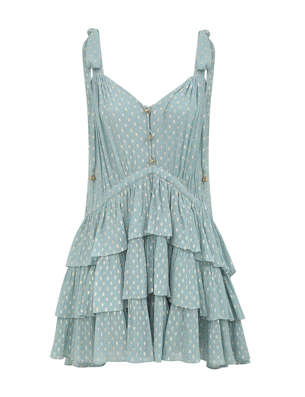 Zimmermann Rhiannon Metallic Frill Dress Zimmermann dress
