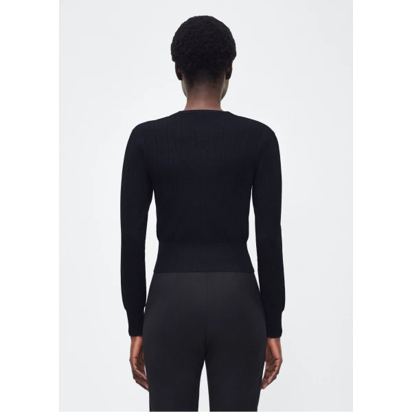 Adam Lippes P25 collection: A classic pointelle stitch cardigan