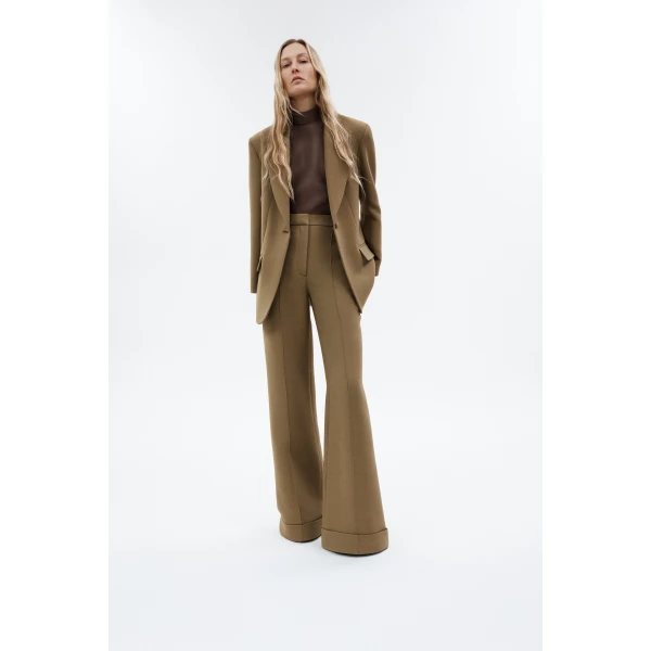 with wide sleeves