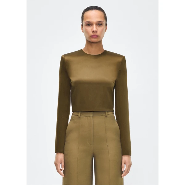 modern look. Pair with the Bruna Skirt in Double-Face Silk Charmeuse for a coordinated ensemble.