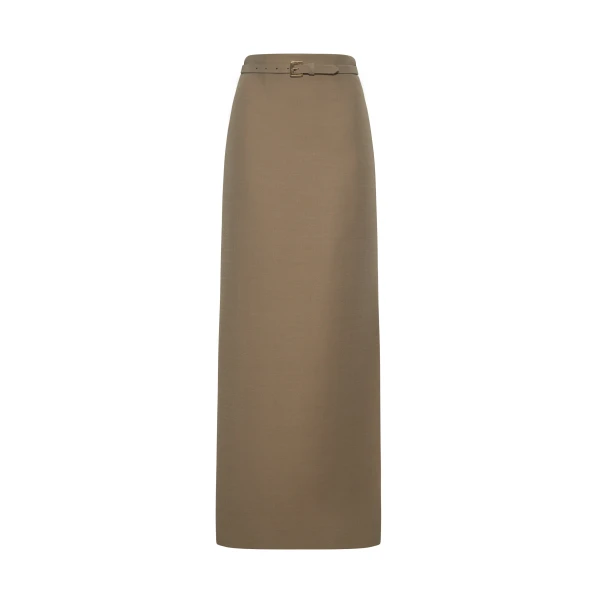 Model facing front wearing Leto Skirt