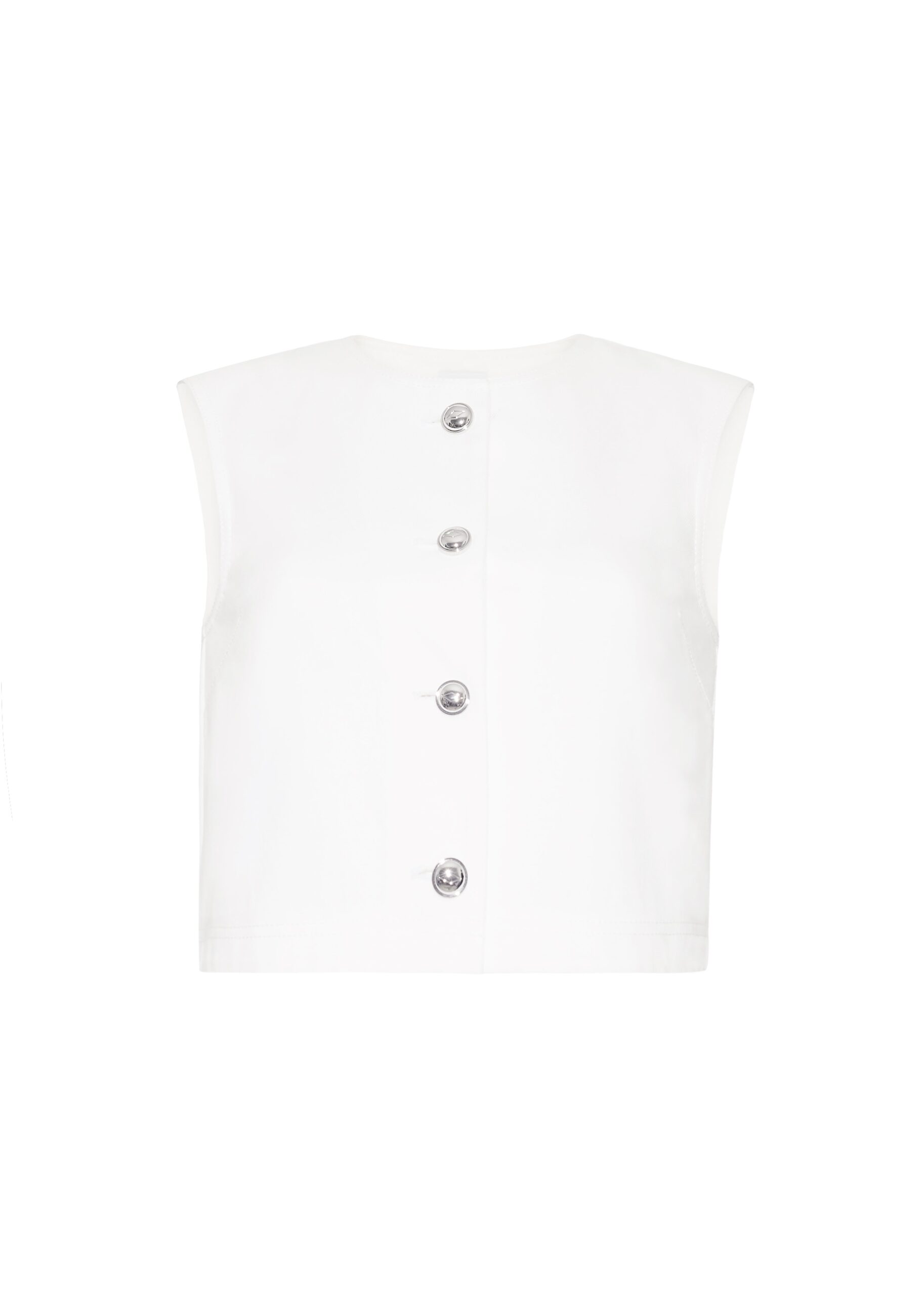 Adam Lippes Remo top Image of model facing front – remo top
