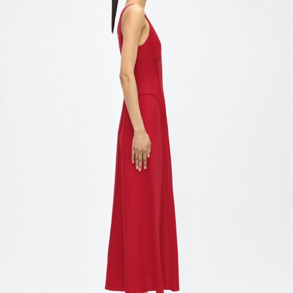 Shay Dress in Poppy; Crafted from versatile stretch canvas