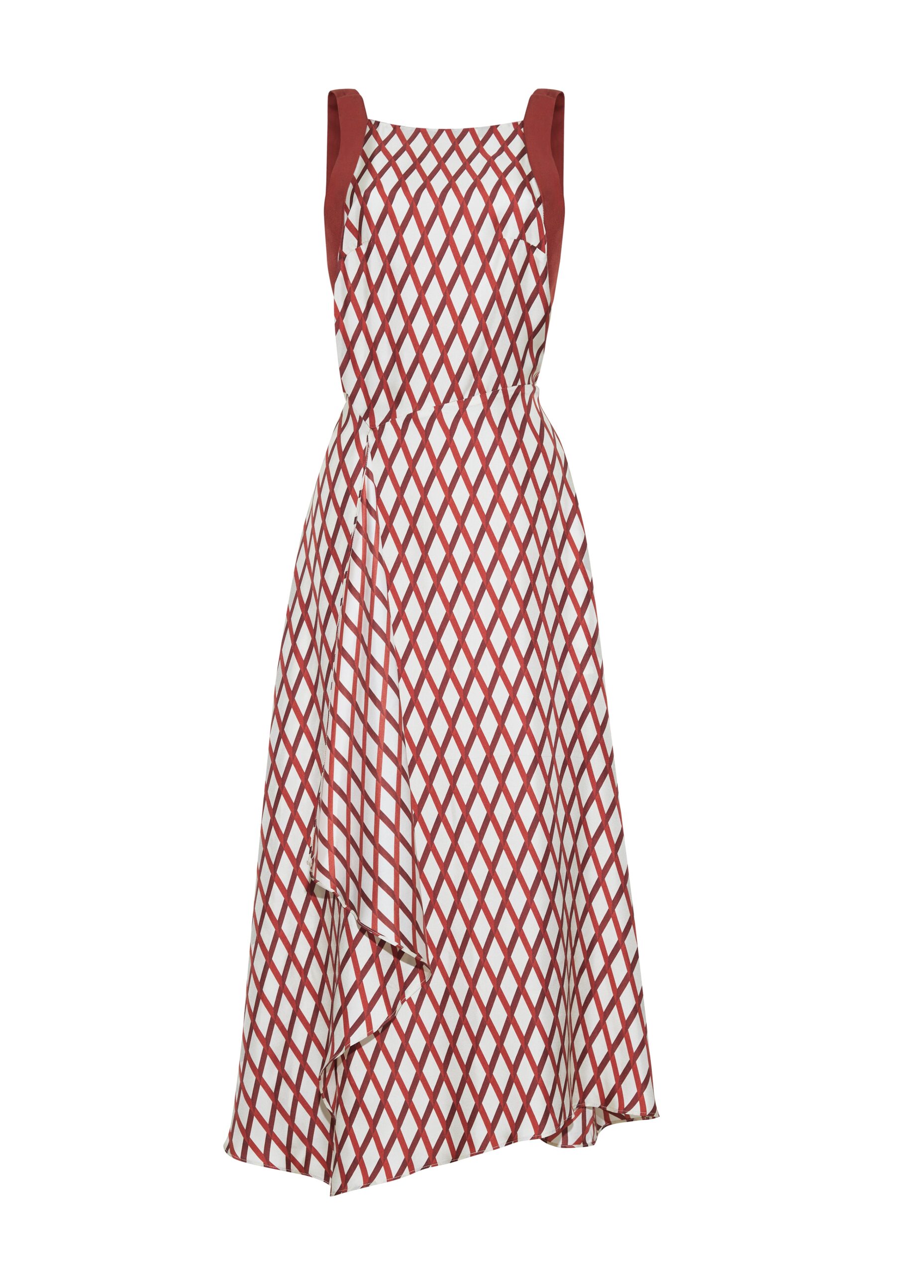 Adam Lippes Sunita dress Model facing forward wearing the Sunita Dress in Sienna Ivory