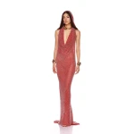 Bronx and Banco Amalia Red Gown Bronx and Banco Red Amalia Red Gown a harmonious blend of structured elegance and timeless sophistication