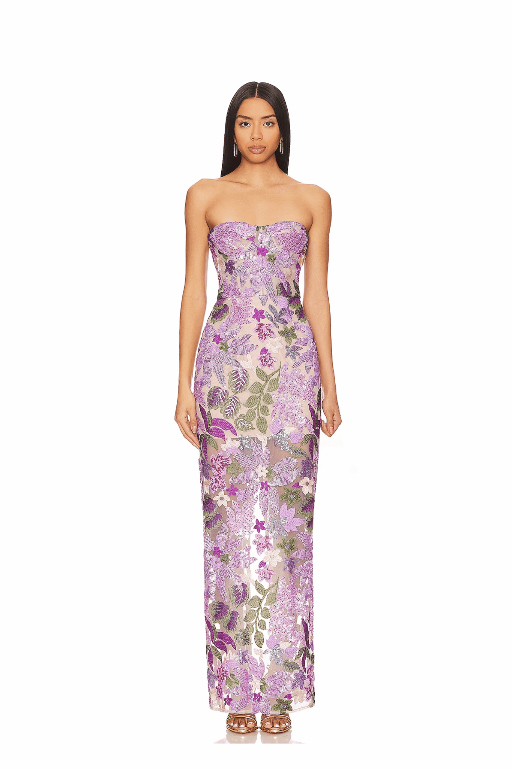 Bronx and Banco Dahlia Lilac Maxi Dress Bronx and Banco Purple Dahlia Lilac Maxi Dress a harmonious blend of structured elegance and timeless sophistication