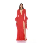 Bronx and Banco Geisha Red Maxi Dress Bronx and Banco Red Geisha Red Maxi Dress a harmonious blend of structured elegance and timeless sophistication