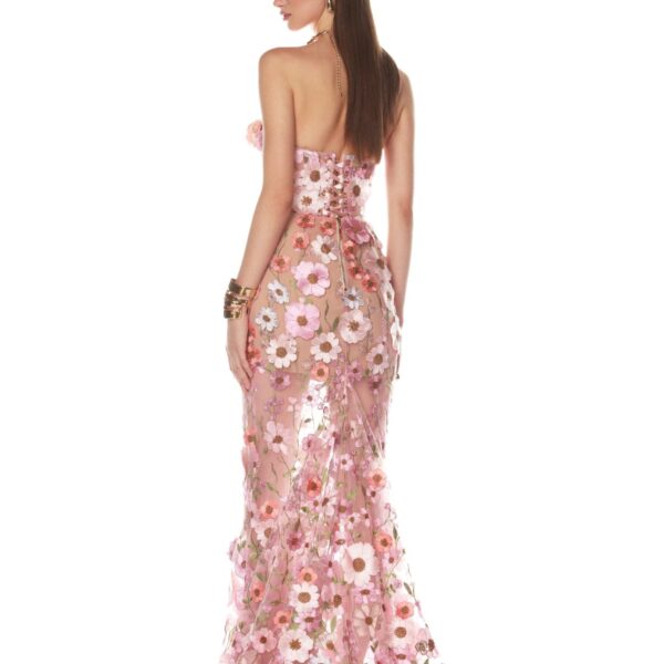 Bronx and Banco Jasmine Pastel Pink Gown, view 4