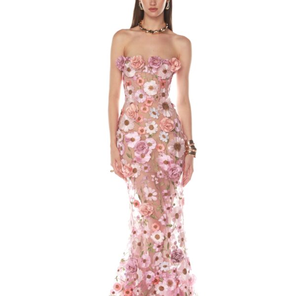 Bronx and Banco Jasmine Pastel Pink Gown