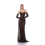 Bronx and Banco Kiera Strapless Gown Bronx and Banco Black Kiera Strapless Gown a harmonious blend of structured elegance and timeless sophistication