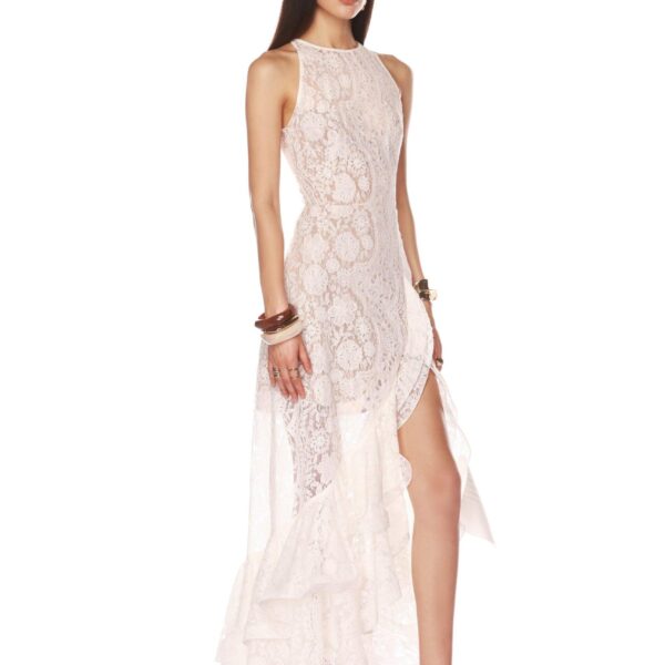 Bronx and Banco Sicilia White Ruffle Dress, view 3