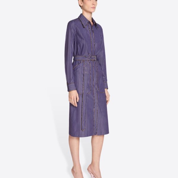 Dries Van Noten Belted shirt dress, view 3