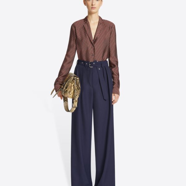 Dries Van Noten Belted wool trousers, view 2