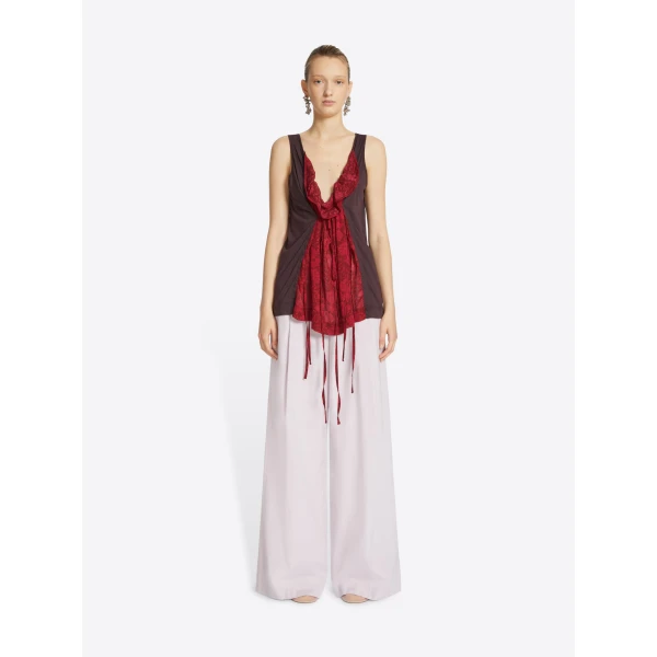 in lightweight cotton jersey.