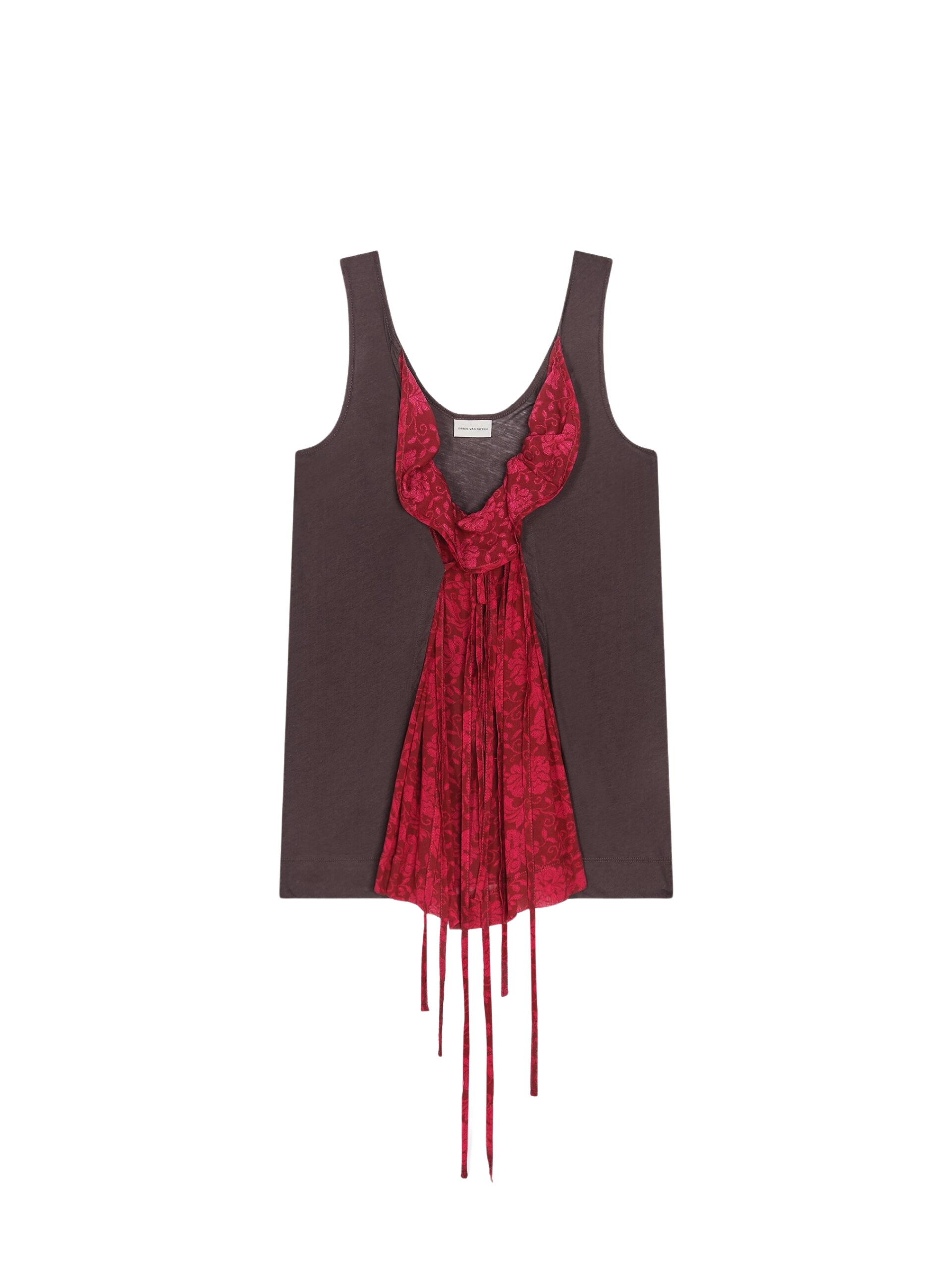 Dries Van Noten Contrast tank top