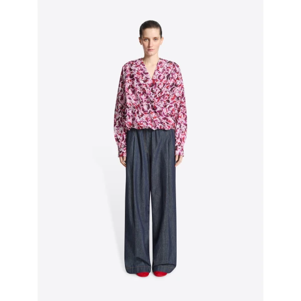 with Chopped Orchid Petal all-over print.