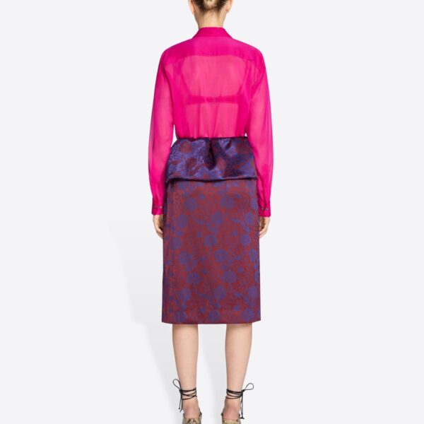 Dries Van Noten Fitted silk shirt, view 4
